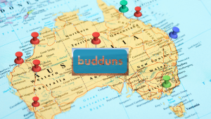 Australia budduns remote map